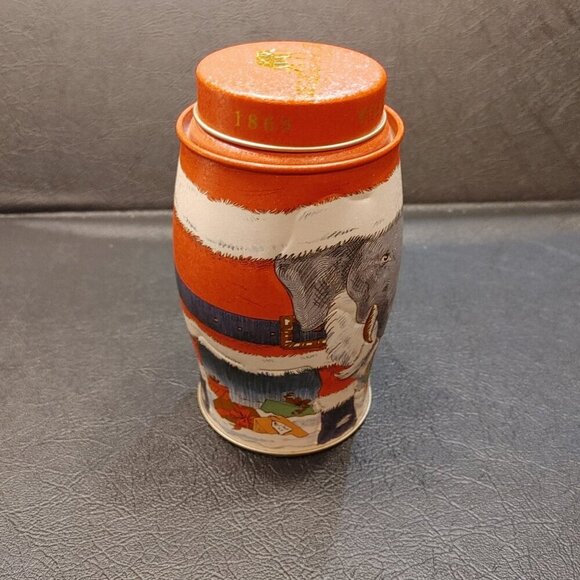 Vintage Williamson Tea Elephant Santa Collectible Tin - Picture 2 of 7